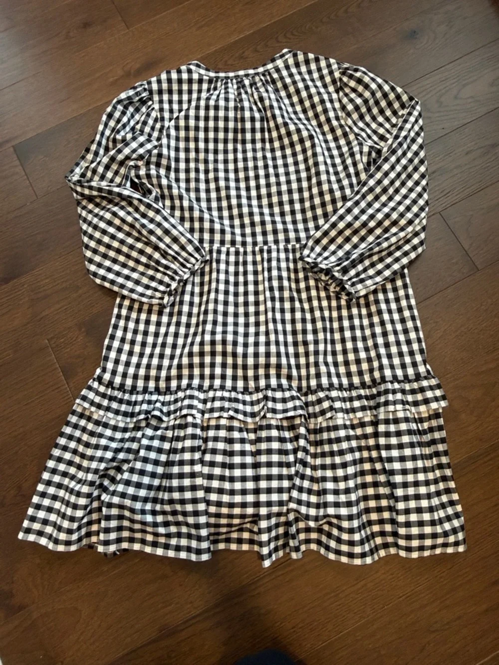 J. Crew Factory Cotton Poplin Tiered Ruffle Mini Dress Size Small - C1-093